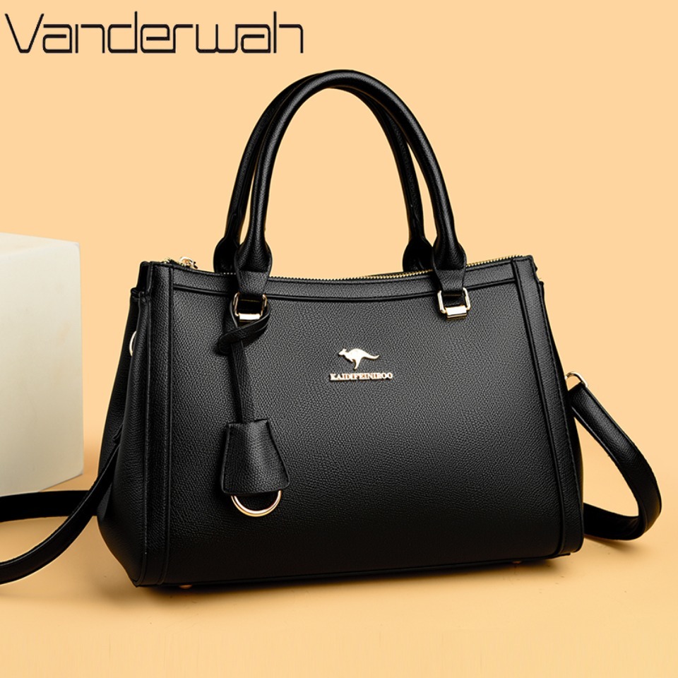 Women'S Kangaroo Bags - Kanguru Marka Yumuşak PU Deri Omuz
