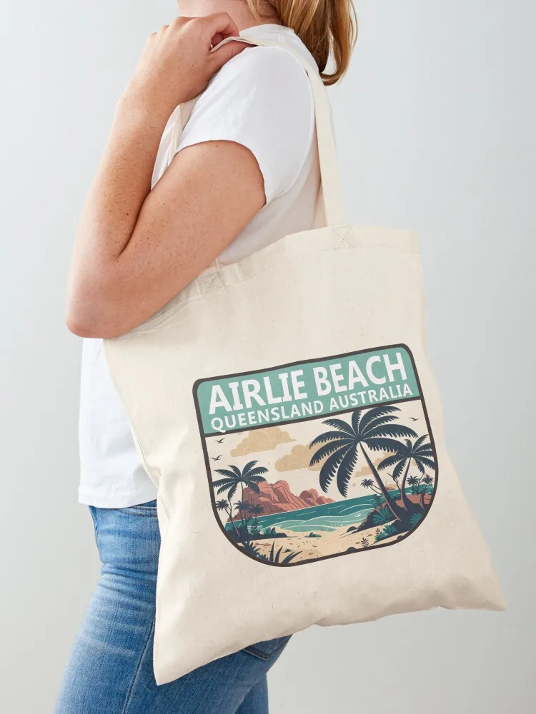 Women Bags In Australia - Airlie Beach Avustralya Retro Amblemli Tote