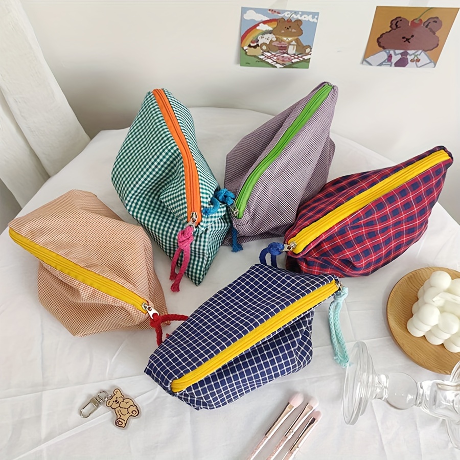 Women Bags For Sale - Sıcak Satış Kadın Ekose Makyaj Çantası
