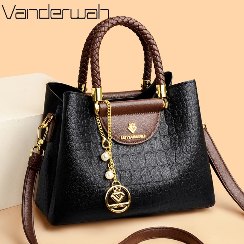 Women'S Bags Designer Brands - Dokuma Saplı Hakiki Marka Yüksek Kaliteli
