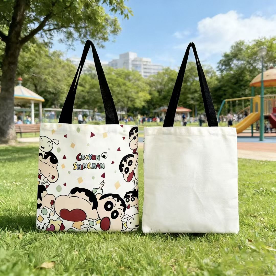 Shopper Tote Canvas - 2026 Yeni Crayon Shin-chan Kanvas Tote