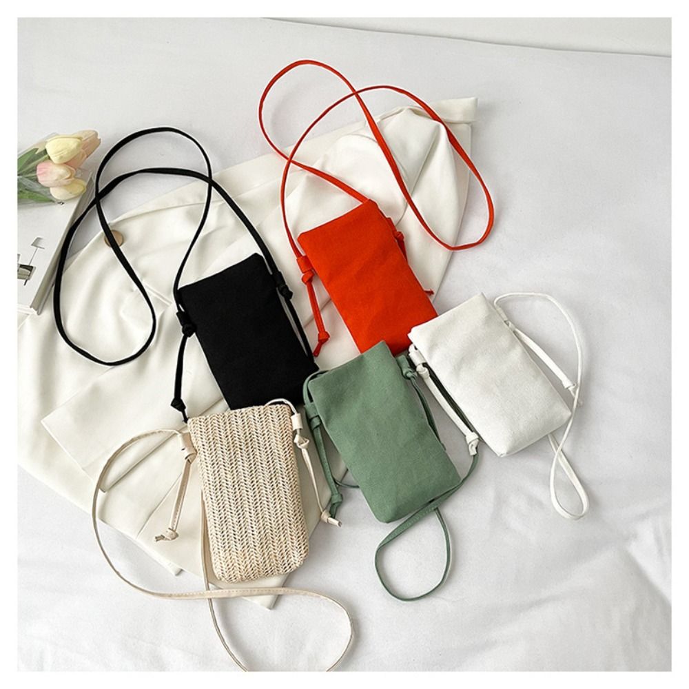 Shopper Tote Canvas - Çok fonksiyonlu tuval cep telefonu çantası