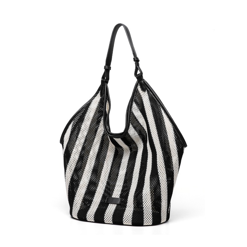 Çizgili Dokuma Büyük Kapasitel - Shopper Tote Canvas incelemesi ve fiyatı