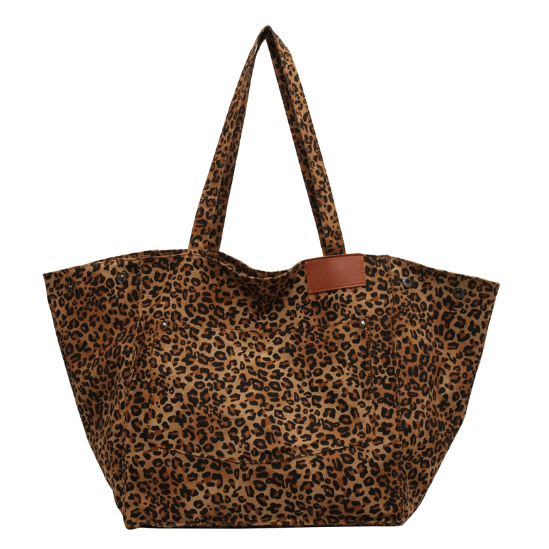 Leopar Desenli Bez Çanta Vinta - Shopper Tote Canvas incelemesi ve fiyatı