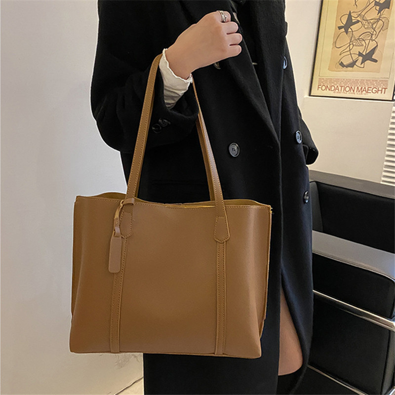Klasik Siyah Suni Deri Tote Ça - Women'S Bags For Work incelemesi ve fiyatı