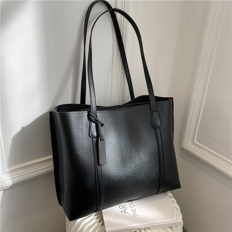 Klasik Siyah Suni Deri Tote Ça - Women'S Bags For Work incelemesi ve fiyatı