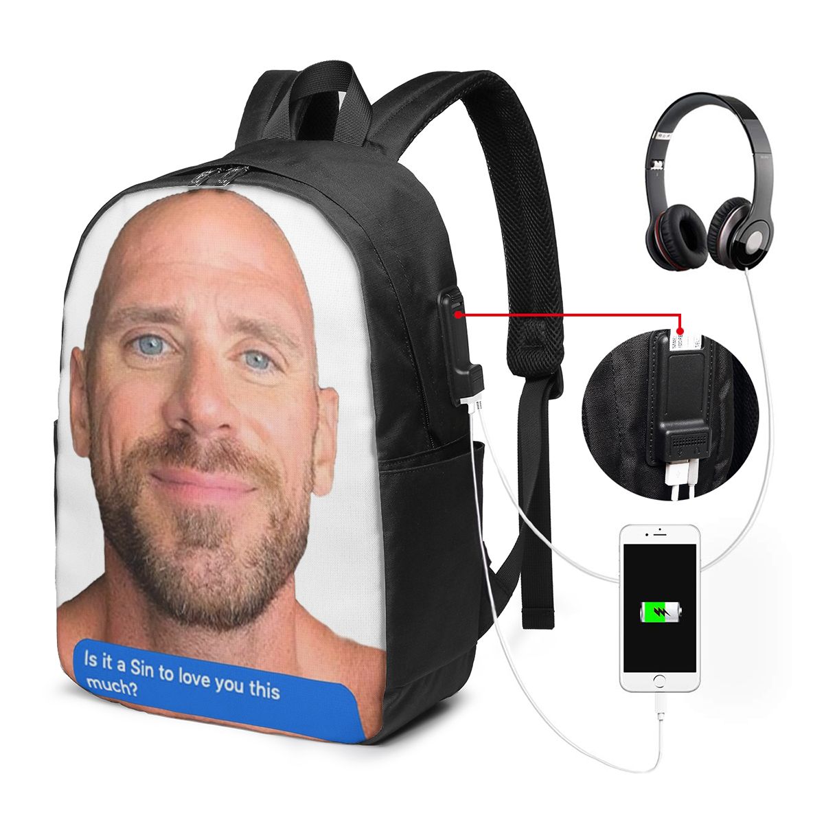 Johnny Sins Flirty Text Bubble - Women Bags For Laptop incelemesi ve fiyatı