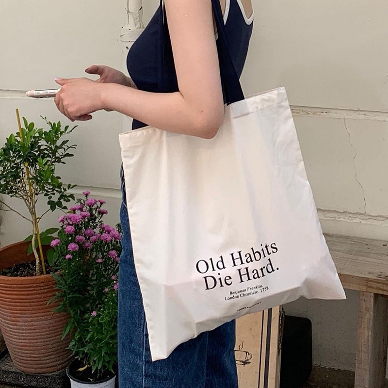 Basit Harfli Büyük Kapasiteli  - Shopper Tote Canvas incelemesi ve fiyatı