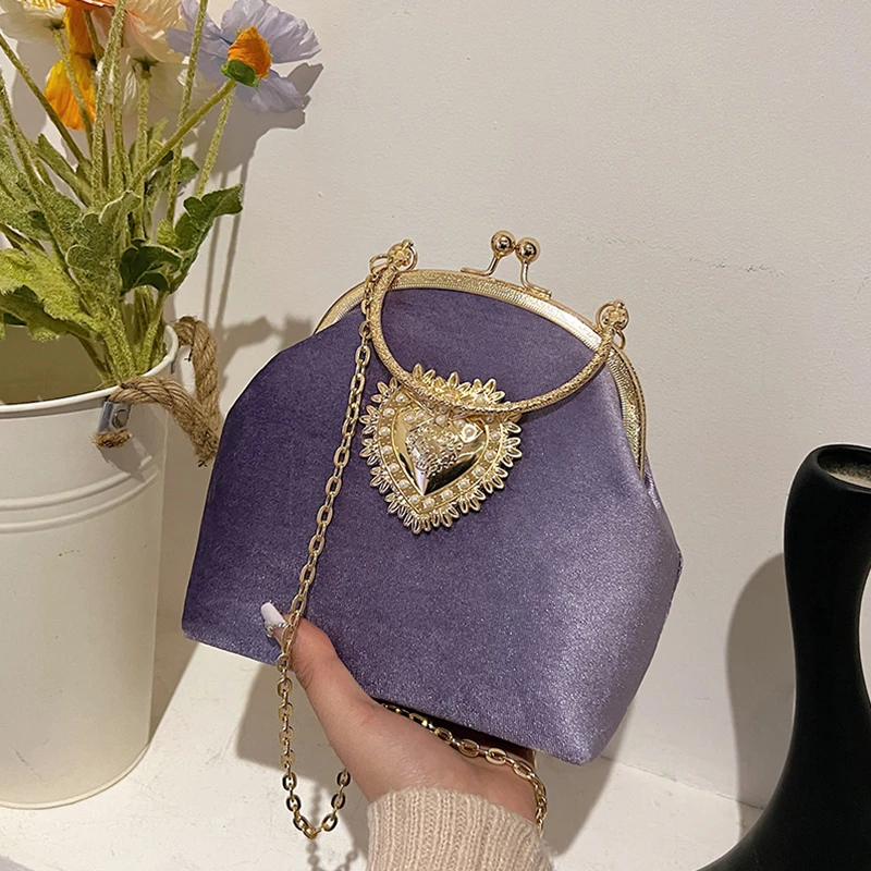 Zincirler Kadife Çerçeve Kalp  - Women Bags For Sale incelemesi ve fiyatı