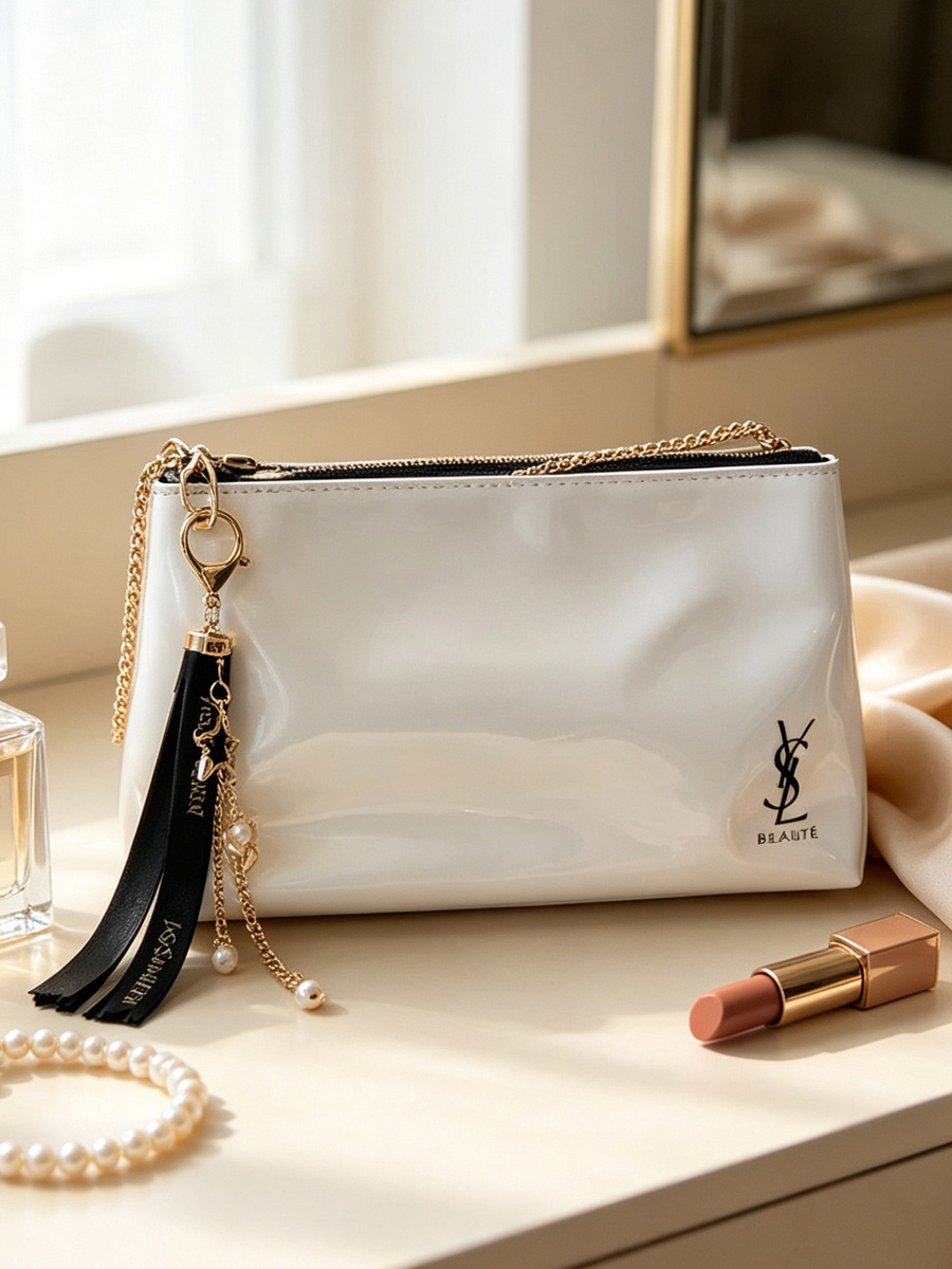 YSL Beyaz Parlak Fermuarlı Mak - Women'S Ysl Bags Crossbody incelemesi ve fiyatı
